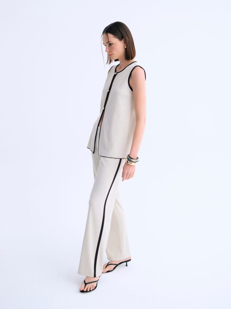 Soft Outline Pants Biye Detaylı Eşofman - Görsel 5