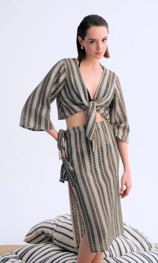 Sage Breeze Skirt  Dantelli Etek