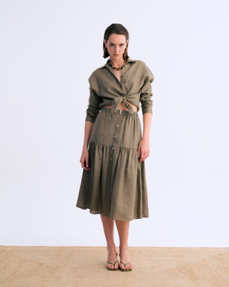 Rustik Flow Keten Etek