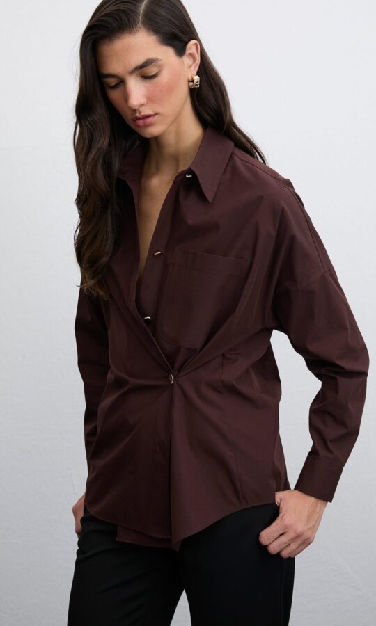 Base Düğme Detaylı Cotton Gömlek